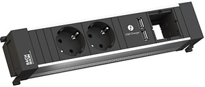 Power Frame 2xSchuko 1xUSB Charger 1xABD Strom 0,2m GST18