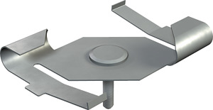Deckenprofilklammer mit Gewindebolz en M6x11mm, St, ZL