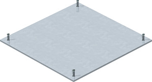 Blinddeckel für BAU190 235x235x4, S t, FS