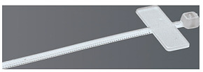 Kabelbinder m.Schild 2,5x200mm 52FS Polymer farblos