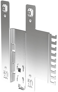 Montageadapter, Flache Hutschienenm ontage, vertikal, Stahlblech