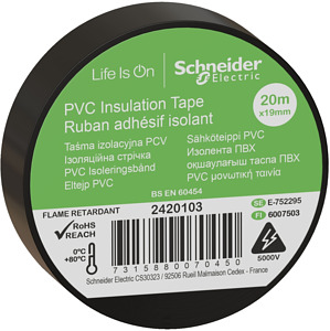 PVC Isolierband B=19mm, Länge: 20m,
